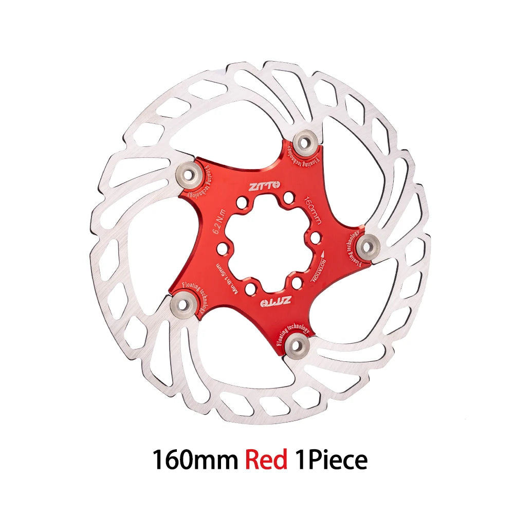 ZTTO Bicycle Disc Brake Floating Rotor 6-bolt 203mm180mm 160mm High Strength Steel Fit Any Pads For MTB Road Bike