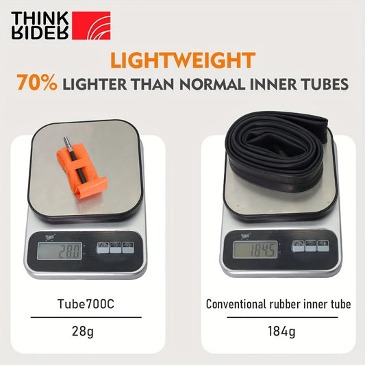 ThinkRider 1Pcs Ultralight 28g Bike Inner Tube 700X18 25 28 32