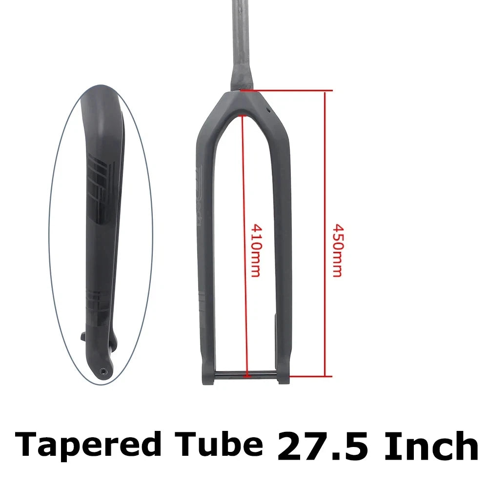 Full Carbon MTB Fork for XC & Gravel | 15*110mm Boost Thru-Axle | Fits 26/27.5/29" | Disc Brake | Straight/ Tapered Steere