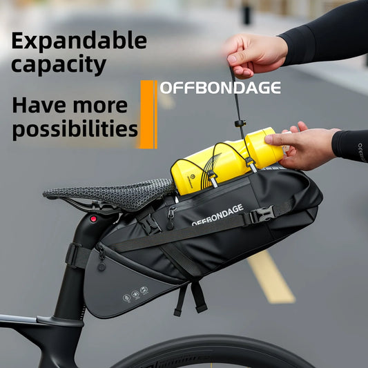 OFFBONDAGE Bicycle Saddlebag Waterproof 15L Large Capacity Bike