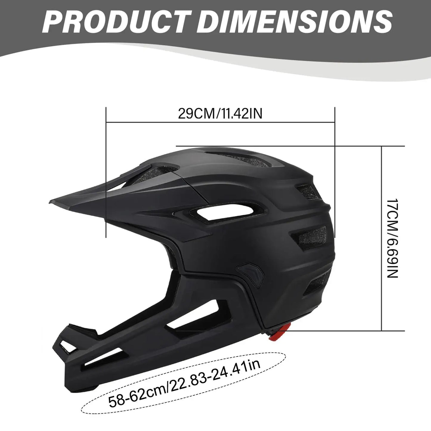 Trailguard Detachable Full Face Helmet