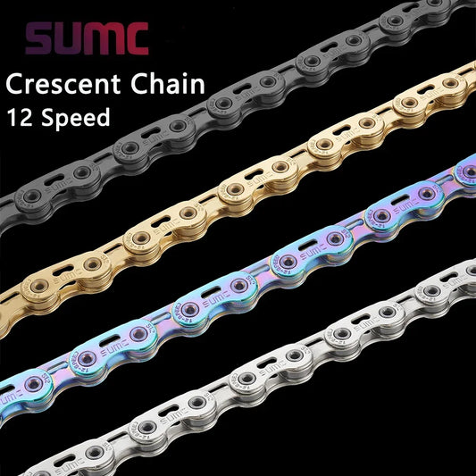sumc 12 speed bike chain crescent road mountain 126 links ultra