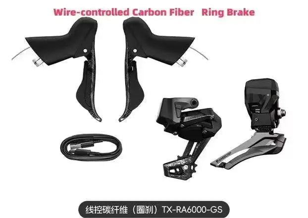 WHEELTOP EDS TX Wireless Electronic Groupset Road Bike Carbon Compatible with Rim Disc Brake Shifters Front Rear Derailleur