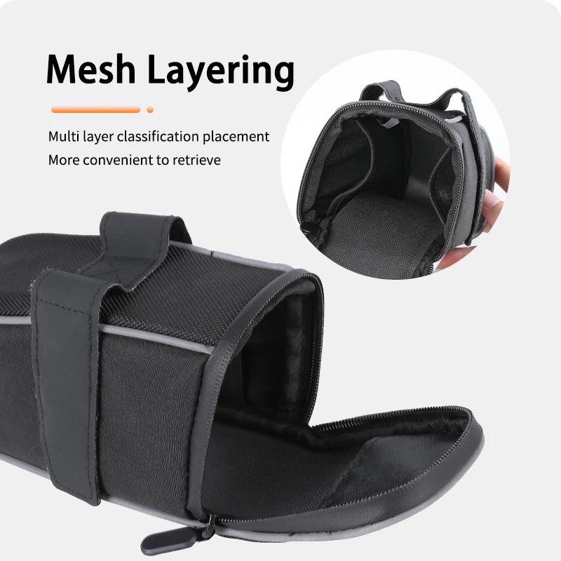 Bicycle Saddle Bag Portable Mini Bike Saddle Bags Reflective Scratch Resistant Cycling Bag Accessories