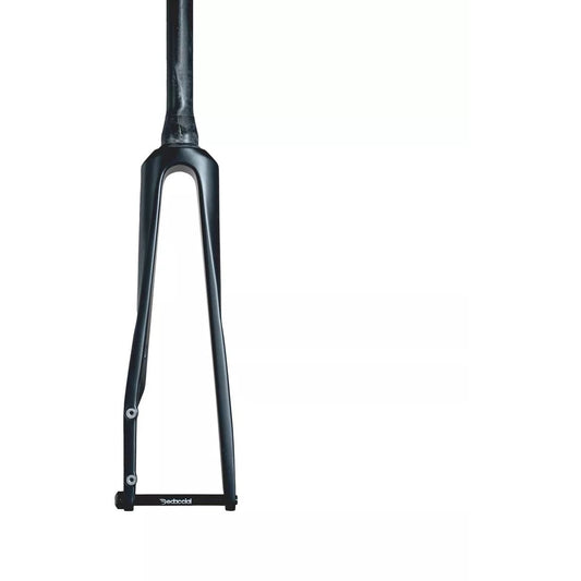 Front view of Deda EDG Road carbon fork with Flat Mount brake interface