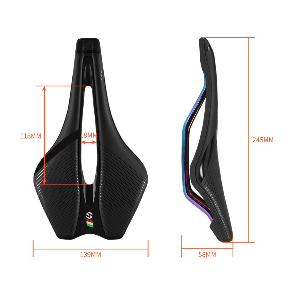 TOSEEK MTB Bicycle Saddle Bike Seat 7mm Round Rail EVA Material For MTB Racing