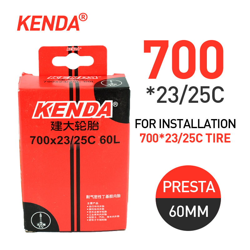 KENDA Road Bicycle Tire 700c Inner Tube (Presta)