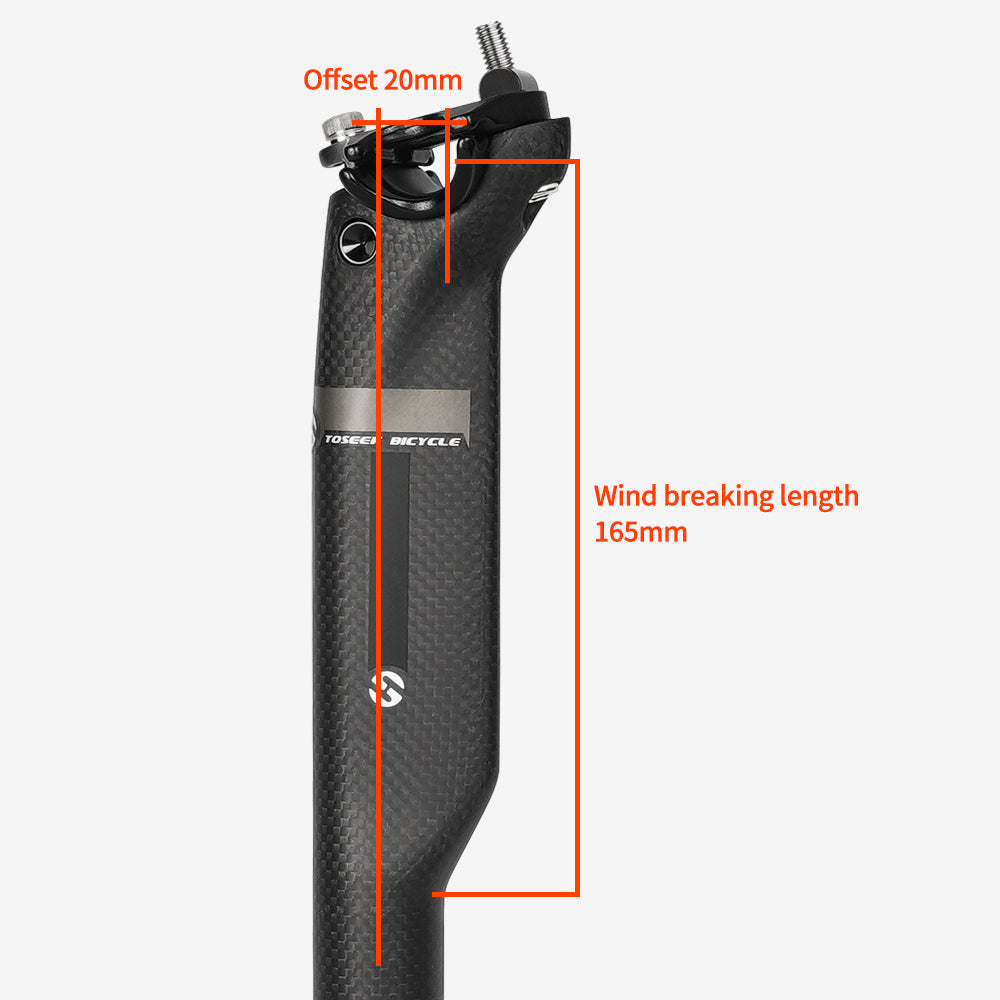 TOSEEK Carbon Mtb Bicycle Seat Offset 20mm MTB/Road Bike SeatPosts