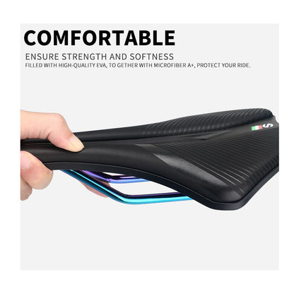 TOSEEK MTB Bicycle Saddle Bike Seat 7mm Round Rail EVA Material For MTB Racing