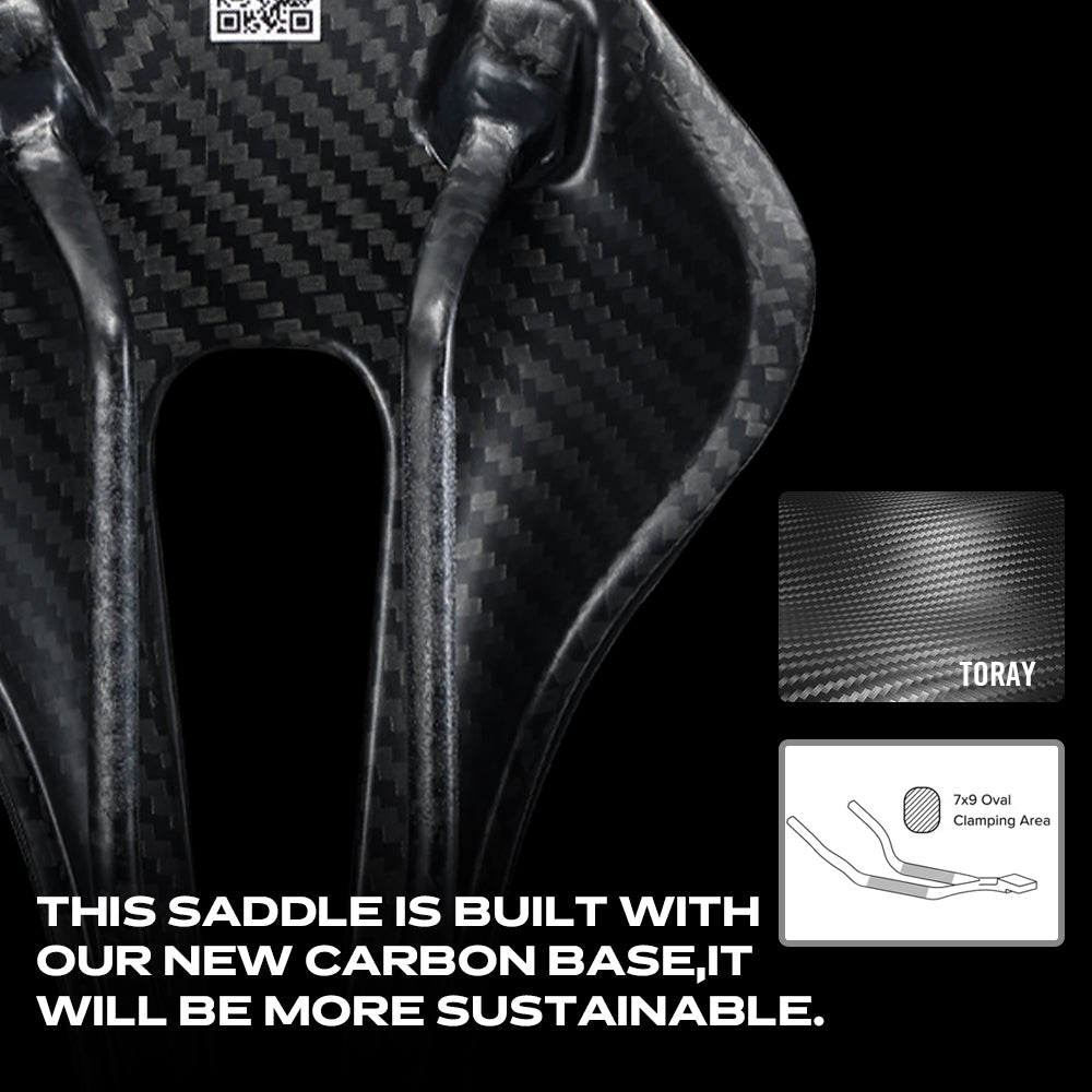 RYET 3D Printed Bicycle Saddle Carbon Fiber Ultralight Hollow Comfortable Breathable MTB Mountain Road bike Cycling Seat