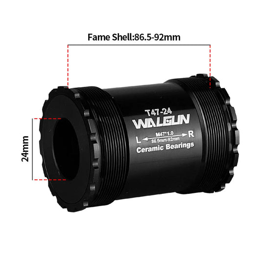 WALGUN T47 Bike Bottom Bracket Ceramic Bearing 86 86.5 92