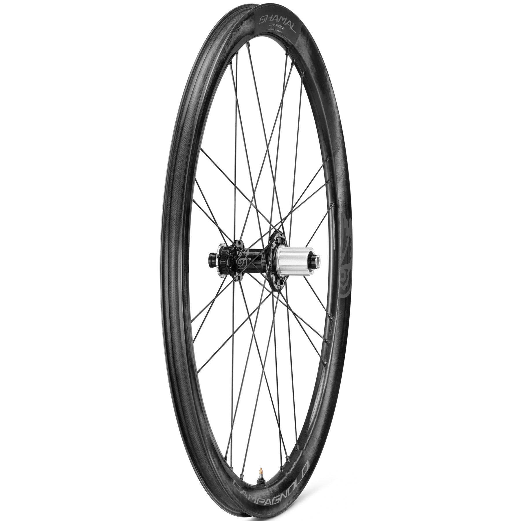 Campagnolo Shamal C21 DB endurance carbon wheelset side view
