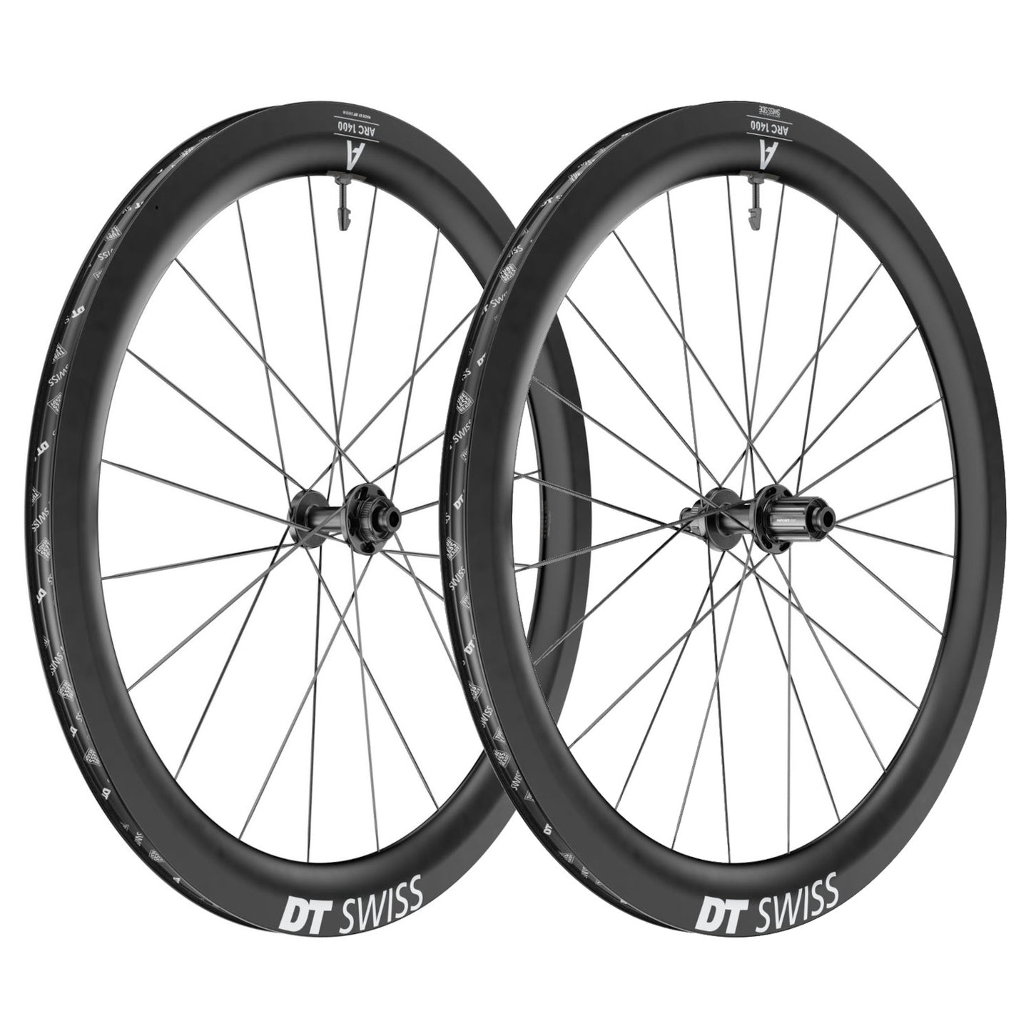 DT Swiss ARC 1400 DICUT 55 black carbon road wheelset