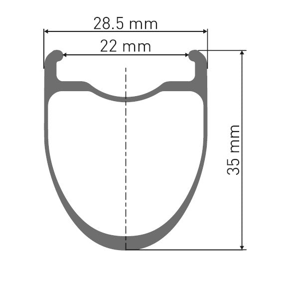 DT Swiss ERC 1400 DICUT 35 tubeless-ready carbon rim detail
