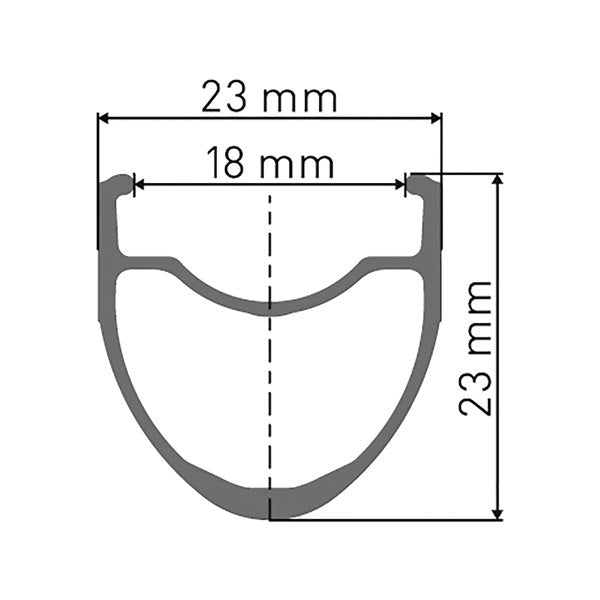 DT Swiss P 1800 SPLINE 23 road wheelset side view