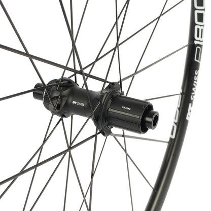 DT Swiss P 1800 SPLINE 23 front and rear aluminium wheels