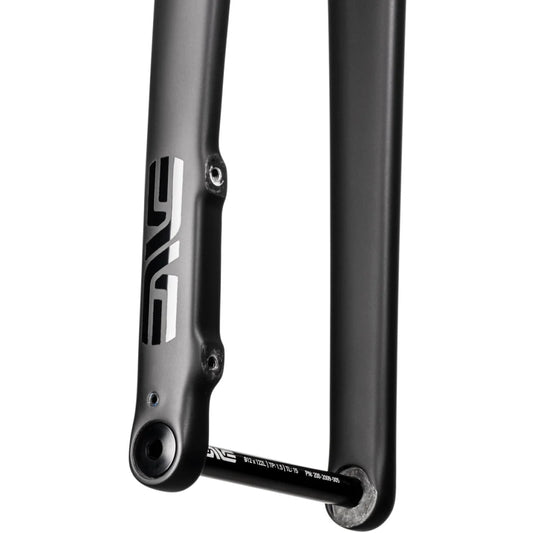 Close-up of ENVE All-Road In-Route fork Flat Mount brake and 12x100mm thru axle