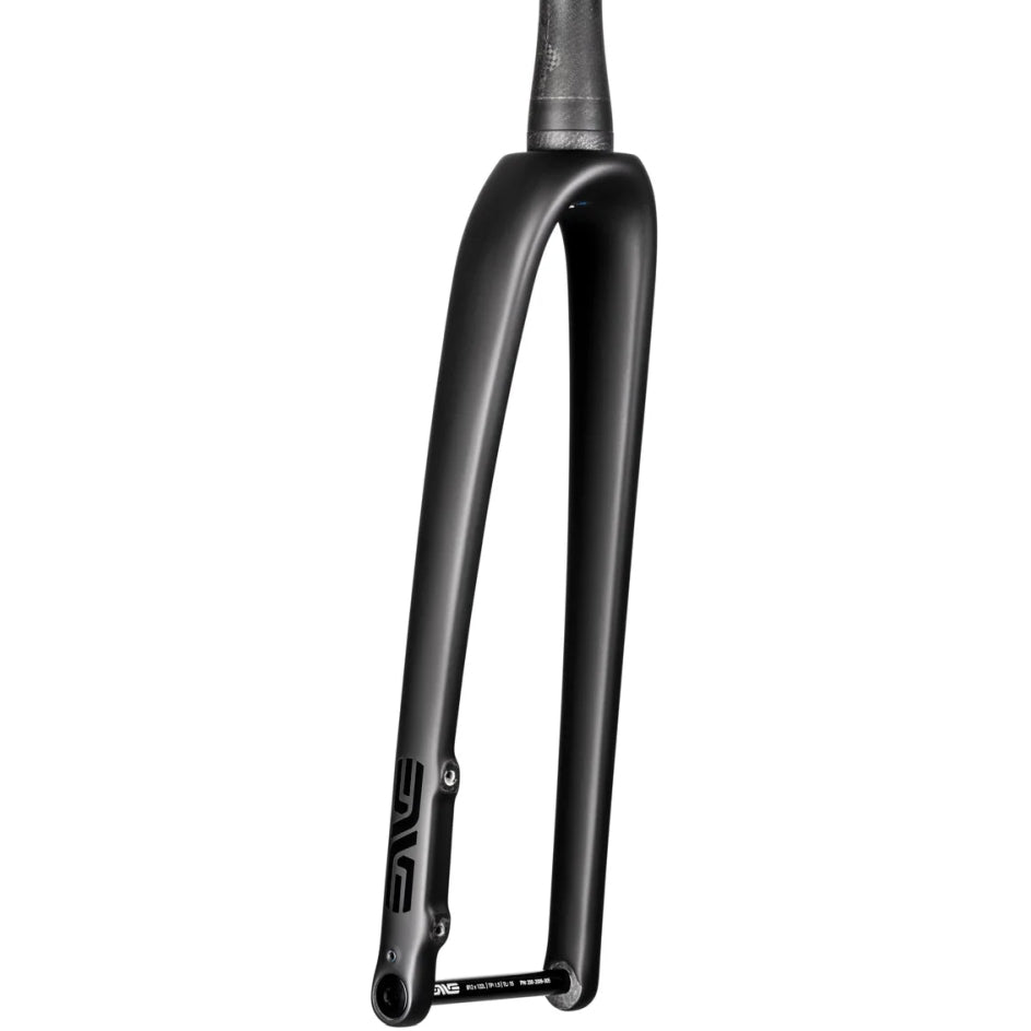 Front three-quarter view of ENVE All-Road In-Route carbon fork in black