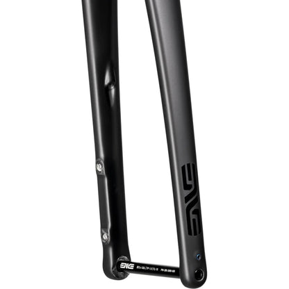 Rear dropout view of ENVE All-Road carbon fork with Flat Mount disc brake mounts