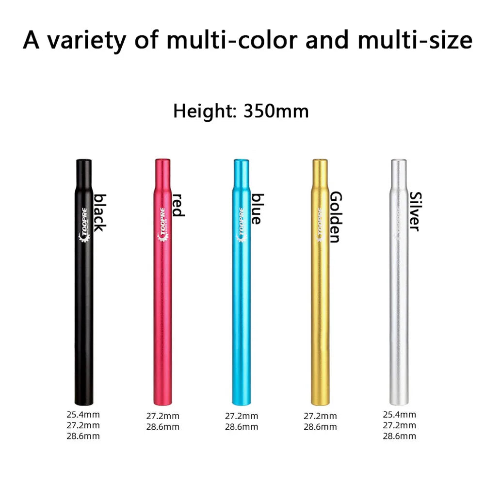 TOOPRE Mountain bike seatpost 350mm 450mm 25.4 27.2 28.6 30.8 Aluminum alloy Seat tube fixed gear seat post bicycle Parts