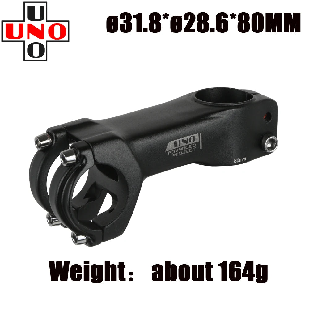 UNO Bike Stem Ultralight Road Bike Stem Fork-7 Degree 28.6mm 31.8mm 70/80/90/100/110/120mm Mountain MTB Bicycle Kalloy