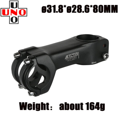 UNO Bike Stem Ultralight Road Bike Stem Fork-7 Degree 28.6mm 31.8mm 70/80/90/100/110/120mm Mountain MTB Bicycle Kalloy