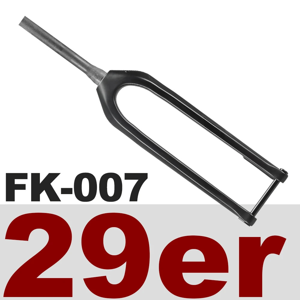 OG-EVKIN FK-007 29er 15x110mm Thru Axle Black Carbon Mountain Bicycle Fork 1-1/8-1-1/2" MTB Forks Bike Parts Bicycle accessories
