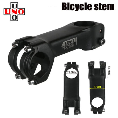 UNO Bike Stem Ultralight Road Bike Stem Fork-7 Degree 28.6mm 31.8mm 70/80/90/100/110/120mm Mountain MTB Bicycle Kalloy
