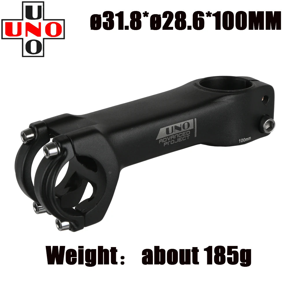 UNO Bike Stem Ultralight Road Bike Stem Fork-7 Degree 28.6mm 31.8mm 70/80/90/100/110/120mm Mountain MTB Bicycle Kalloy