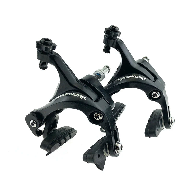 RACEWORK Road Bike Dual Pivot Calipers Bicycle Brake Racing Aluminum Side Pull Caliper Front Rear Bicycle parts