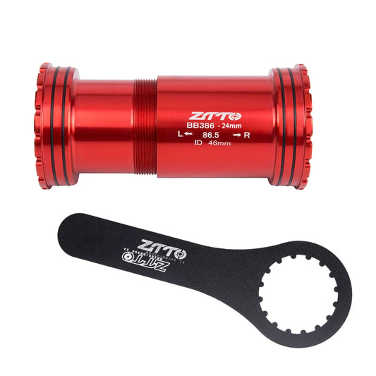 ZTTO BB386 Ceramic Threaded Lock Bottom Bracket 24mm 29mm 30mm