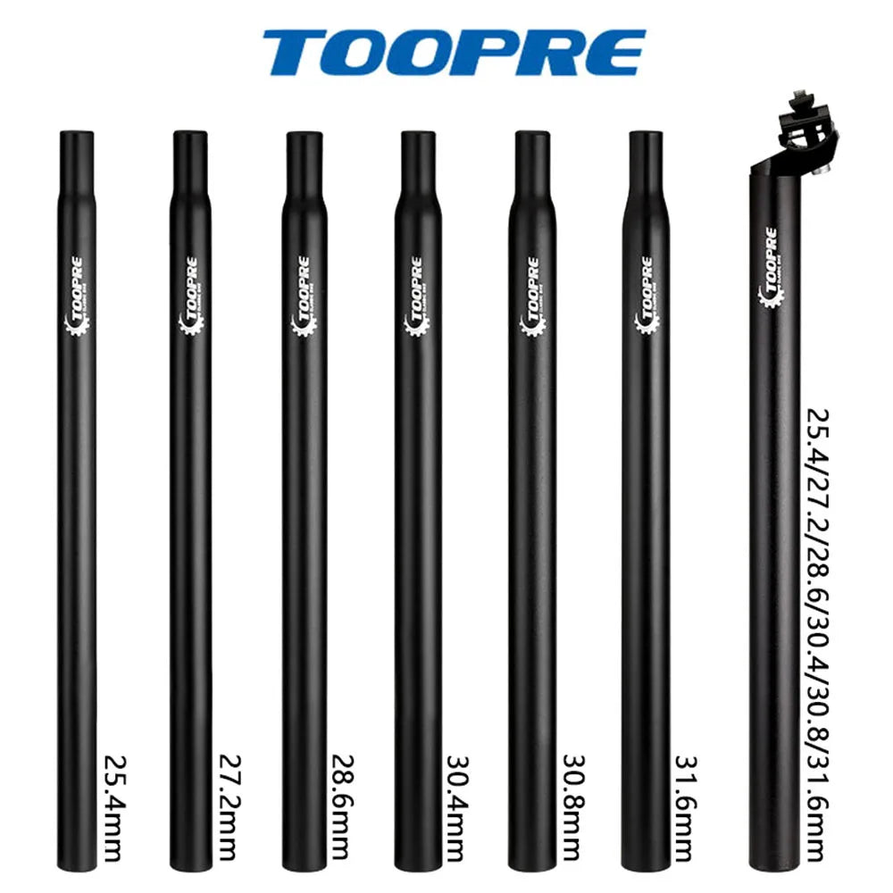 TOOPRE Mountain bike seatpost 350mm 450mm 25.4 27.2 28.6 30.8 Aluminum alloy Seat tube fixed gear seat post bicycle Parts
