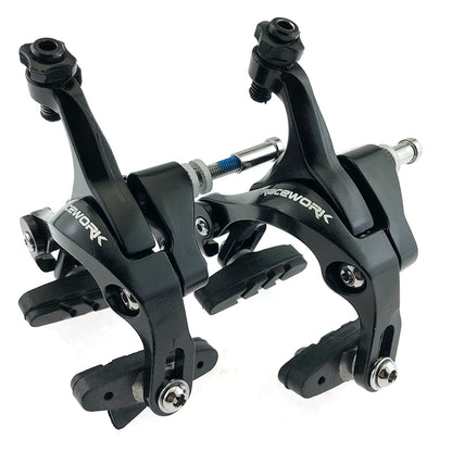 RACEWORK Road Bike Dual Pivot Calipers Bicycle Brake Racing Aluminum Side Pull Caliper Front Rear Bicycle parts