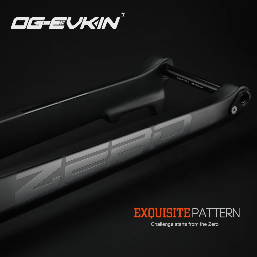 OG-EVKIN FK-007 29er 15x110mm Thru Axle Black Carbon Mountain Bicycle Fork 1-1/8-1-1/2" MTB Forks Bike Parts Bicycle accessories