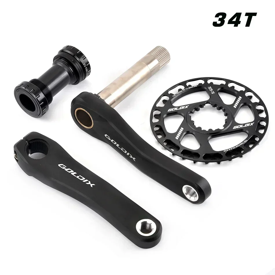 Ultralight Children's Bicycle Crank 110mm 127mm 140mm 150mm 155mm 160mm Crankset for Kid Support 7-12Speed Bike Accessories