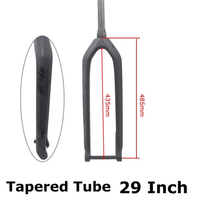 Full Carbon MTB Fork for XC & Gravel | 15*110mm Boost Thru-Axle | Fits 26/27.5/29" | Disc Brake |  Straight/ Tapered Steere