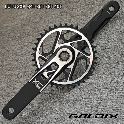 GOLDIX MTB Crankset 170/175mm SL 3 Bolt Direct Mount Crank 0mm Offset 34T 36T 38T 40T Chainring for XC AM