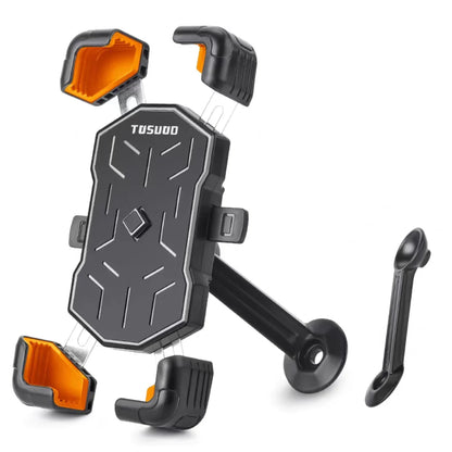 TOSUOD Bike Phone Mount 360° Rotatable Phone Holder For Mountain Bike Moto Motorcycle Stand Bracket Non-slip Cycling