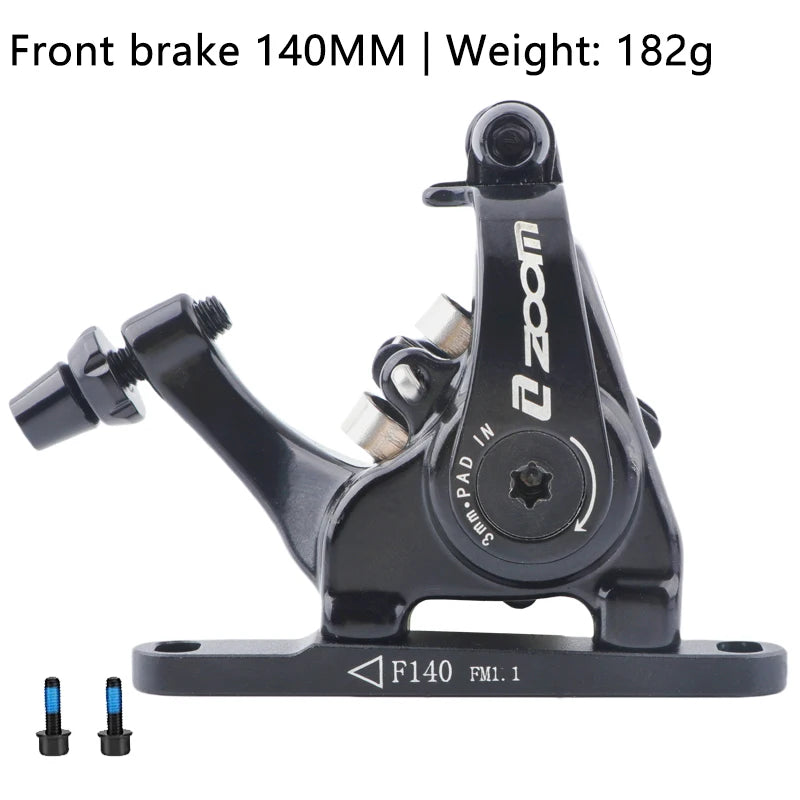 ZOOM DB700 Road Bike Brakes Mechanical Caliper Racing Bicycle Pushes Disc Brake Caliper Piston Line Pull For Rotor 140/160MM