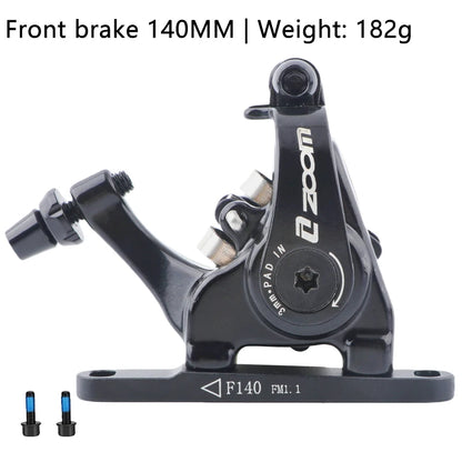 ZOOM DB700 Road Bike Brakes Mechanical Caliper Racing Bicycle Pushes Disc Brake Caliper Piston Line Pull For Rotor 140/160MM