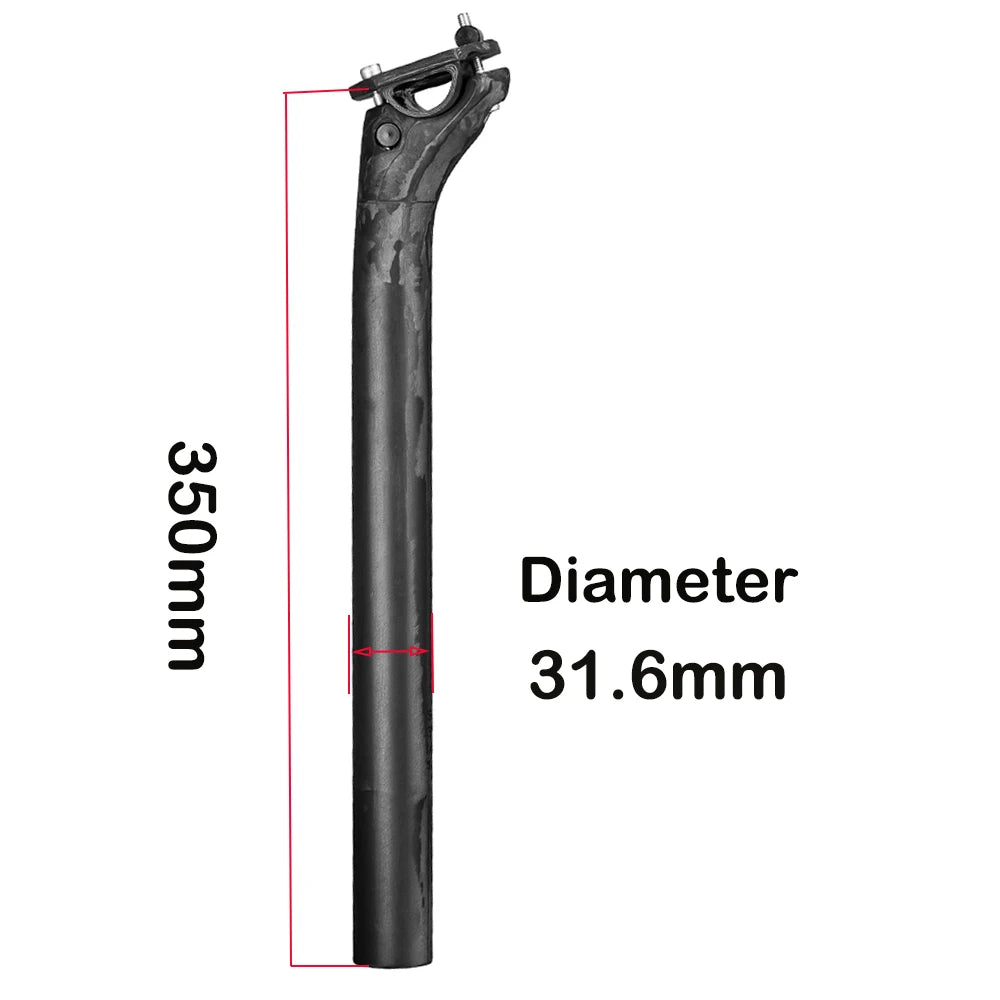 Elitaone Carbon Fiber Seatpost 27.2/30.9/31.6mm Matte Black Offset 20mm Lightweight Durable MTB Road Bike Seat Post Bicycle Part