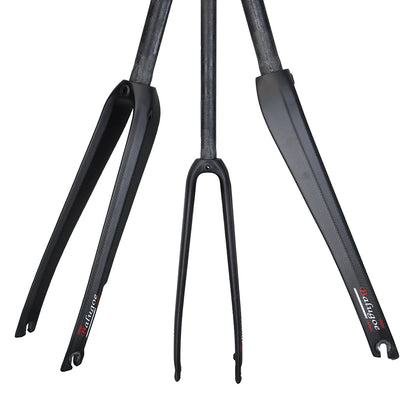 BALUGOE-Road Bicycle Fork, Full Carbon Disc Brake, Flat Brake, Bicycle Accessories, 700C * 23C, 25C, 28C, 28.6mm, 2023