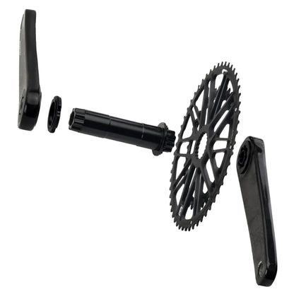 RIRO Carbon Fiber Road Crankset 29MM 50-34/52-36/53-39T Compatible with 11/12 Speed Shimano Direct Mount /110/130BCD Chainrings