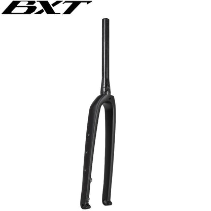 BXT 700C Carbon Gravel Fork, MTB/Road Carbon Bike Fork, 27.5er Thru Axle Disc Brake Road Bicycle fork, Int/Ext Cable Rigid Fork