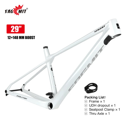 SAGMIT T700 Carbon Mountain Bike Frame 29er Full Internal Routing Boost 12x148mm Hardtail UDH MTB Carbon Frame Disc Brake