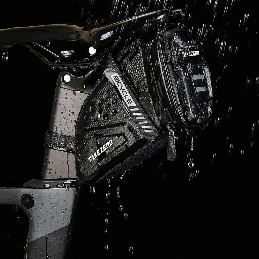 Bicycle Saddle Bag Large Capacity Bicycle Storage Bag Waterproof Mountain Bike Bag Seat Rear Tool Pouch Bag Cycling Accessories