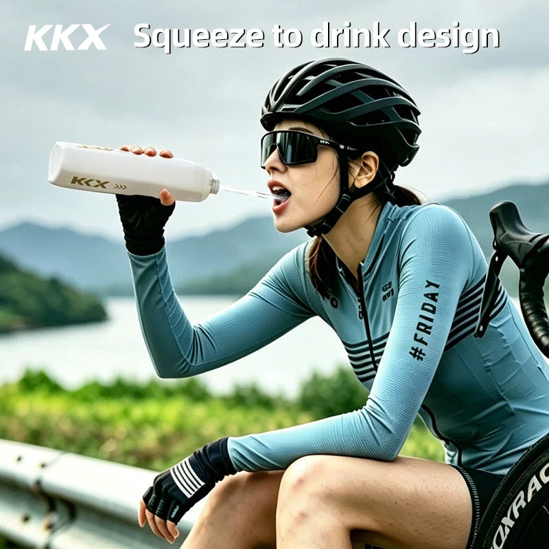 New KKX Bicycle Aerodynamic Water Bottle Bracket Set 610ml Bike Water Bottle MTB Road Bike Frame Down Tube Riding Water Kettle