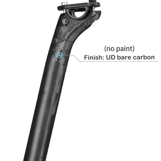 Elitaone Carbon Fiber Seatpost 27.2/30.9/31.6mm Matte Black Offset 20mm Lightweight Durable MTB Road Bike Seat Post Bicycle Part