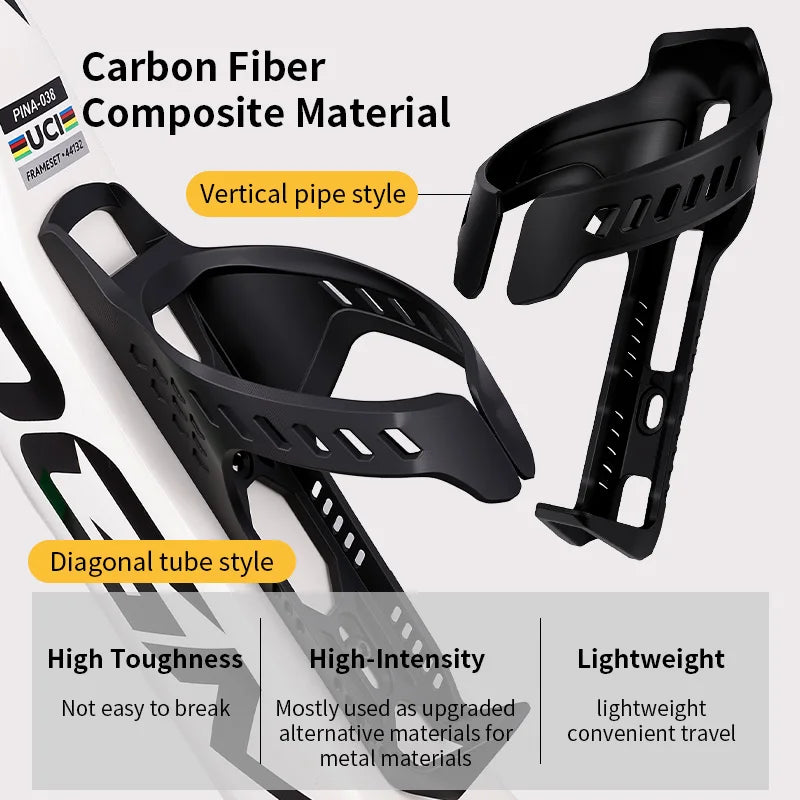 Bicycle Water Bottle Holder Pro Racing Aerodynamic Ultra Light Carbon Injection Durable Universal Fit Road Mountain Bike Parts