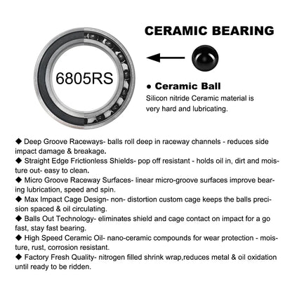 BSA Threaded Bike Bottom Bracket Ceramic BB BSA24 BSA30 BSA29 English for MTB Road Bikes 24mm 30mm 29mm Shell Bicycle Crank